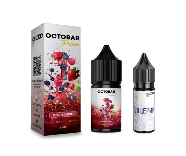 Набір OCTOBAR Prime Berry Juice 30 мл (Ягідний сік), самозаміс