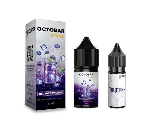 Набор OCTO BAR Prime Blueberry Soda 30 мл (Черничная шипучка), самозамес