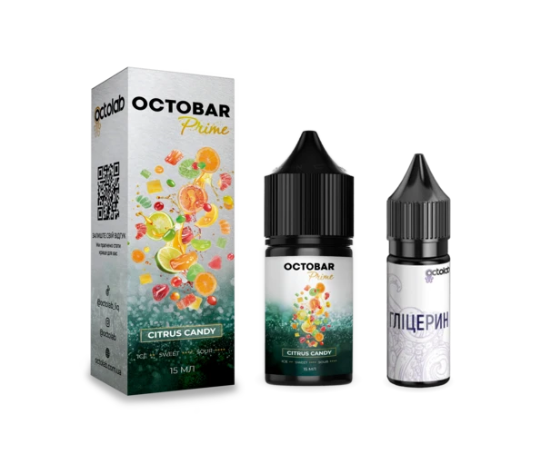 Набор OCTO BAR Prime Citrus Candy 30 мл (Цитрусовая конфета), самозамес