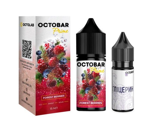 Набор OCTO BAR Prime Forest Berries 30 мл (Лесные ягоды), самозамес