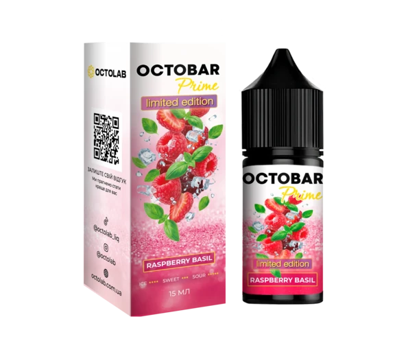 Набор OCTO BAR Prime Raspberry Basil 30 мл (Малина + Базилик), самозамес