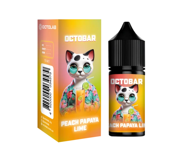 Набор OCTO BAR Peach Papaya Lime 30 мл (Персик + Папая + Лайм), самозамес