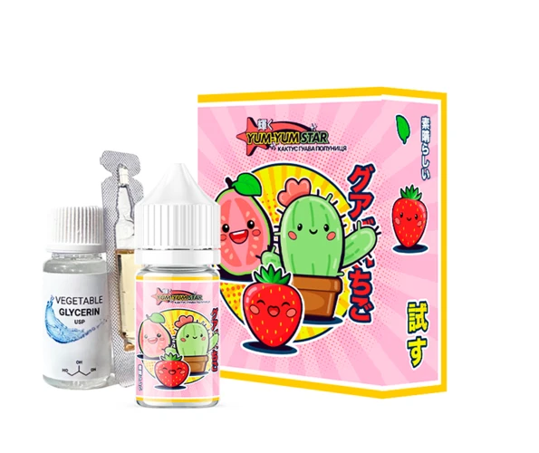 Набор Yum-Yum Star Salt Кактус Гуава Клубника 30 мл, самозамес