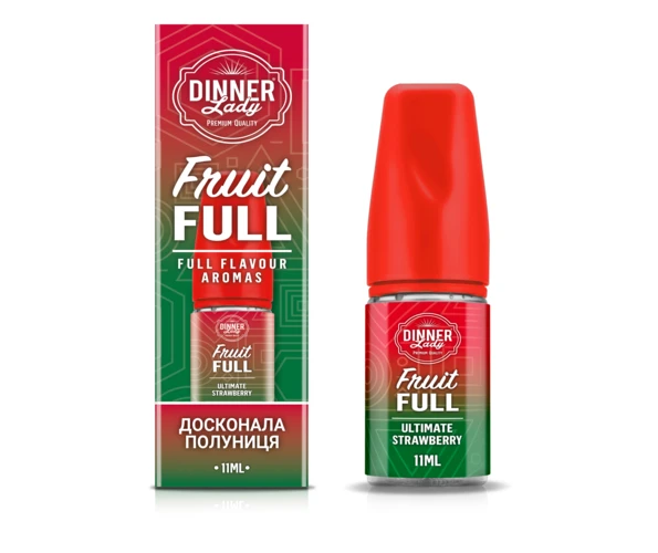 Набор Dinner Lady Fruit FULL Клубника 30 мл, самозамес