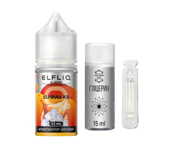 Набір Elfliq Elfbull Ice 30 мл (Енергетик), самозаміс