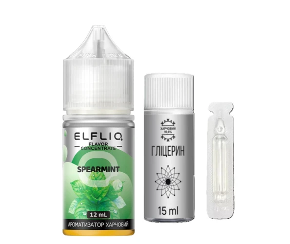 Набір Elfliq Spearmint 30 мл (М'ята), самозаміс