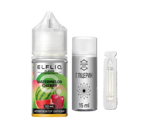 Набір Elfliq Watermelon Cherry 30 мл (Кавун + Вишня), самозаміс