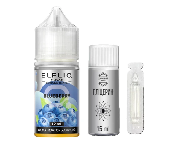 Набор Elfliq Blueberry 30 мл (Черника), самозамес