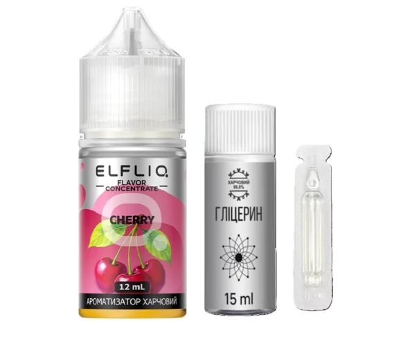 Ароматизатор Elfliq Cherry 12 мл (Вишня), самозаміс
