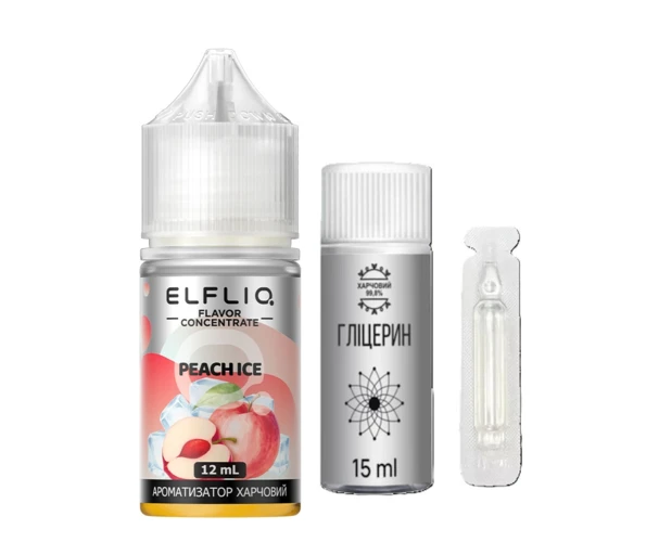 Ароматизатор Elfliq Peach Ice 12 мл (Персик), самозамес