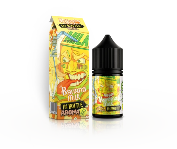 Набор In Bottle Salt Puzzle Banana Milk 30 мл (Банановый милкшейк), самозамес