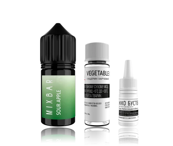 Набор MIX BAR Sour Apple (Яблоко Кислое) 65 мг 30 мл 6,5%, самозамес
