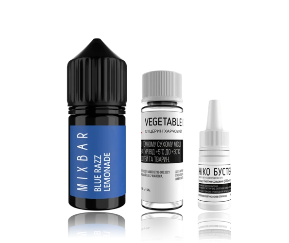 Набор MIX BAR Blue Razz Lemonade (Ягодный Лимонад)  65 мг 30 мл 6,5%, самозамес