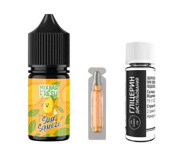 Набор Mix Bar Fresh Sour Squeeze 30 мл (Лимон + Лайм), самозамес