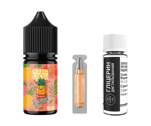 Набор Mix Bar Fresh Tropical 30 мл (Маракуя + Манго + Ананас), самозамес
