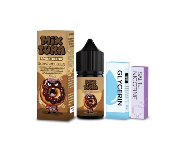 Набор Mixtura Salt Chocolate Donut 30 мл 5% (Шоколадный пончик) самозамес