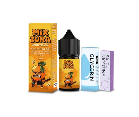 Набор Mixtura Salt Fruity Citrus Mix 30 мл 5% (Цитрусовый микс) самозамес