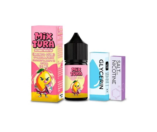 Набор Mixtura Salt Mango Gum 30 мл 5% (Манговая жвачка) самозамес