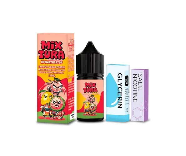 Набір Mixtura Salt Mango Guava Peach 30мл 5% (Манго + Гуава + Персик) самозаміс