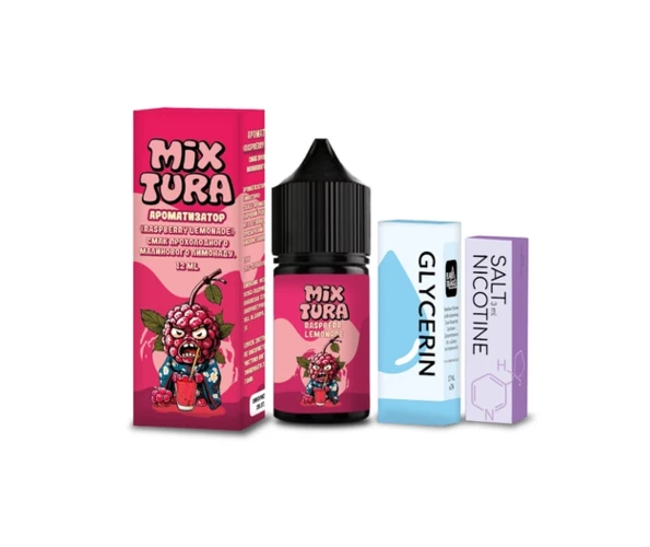 Набор Mixtura Salt Raspberry Lemonade 30 мл 5% (Малиновый лимонад) самозамес