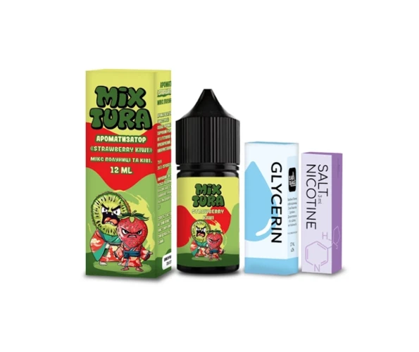 Набір Mixtura Salt Strawberry Kiwi 30 мл 5% (Полуниця + Ківі) самозаміс
