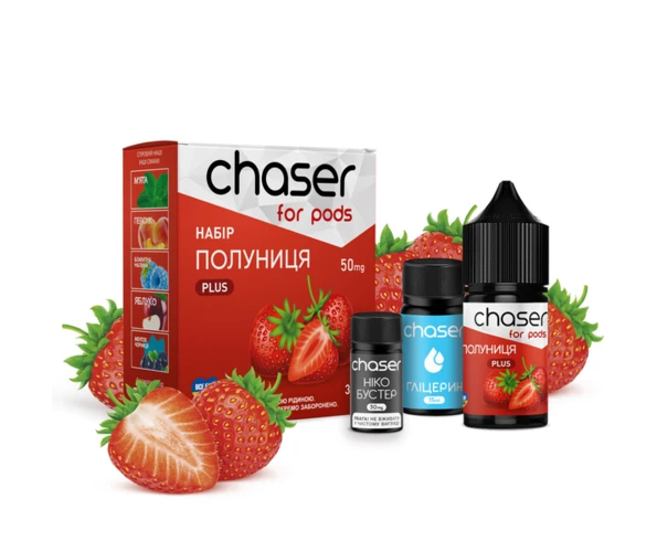 Набір Chaser For Pods Клубника 30 мл, самозаміс