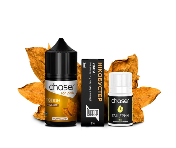 Набір Chaser For Pods Тютюн 10 мл, самозаміс