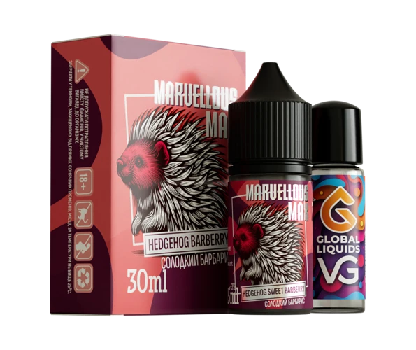 Набор Marvellous Max Hedgehog Sweet Barberry 30 мл (Барбарис), самозамес