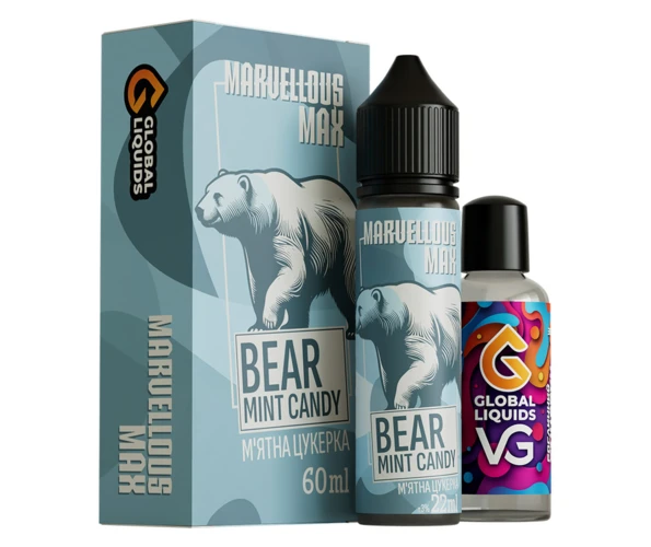 Набор Marvellous MAX Bear Mint Candy 60 мл (Мятная конфета), самозамес