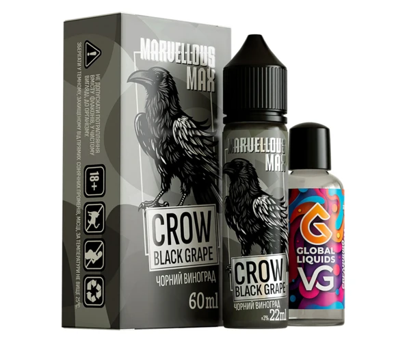 Набір Marvellous Max Crow Black Grape 60 мл (Виноград), самозаміс