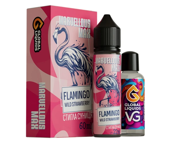 Набір Marvellous MAX Flamingo Wild Strawberry 60 мл (Суниця), самозаміс