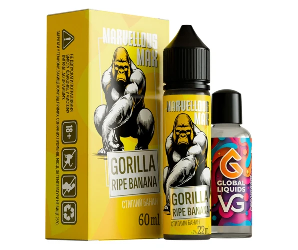 Набор Marvellous Max Gorilla Ripe Banana 60 мл (Банан), самозамес
