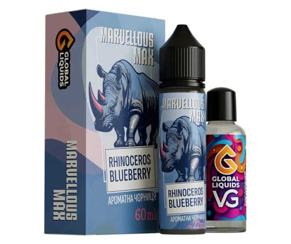 Набір Marvellous MAX Rhinoceros Blueberry 60 мл (Чорниця), самозаміс