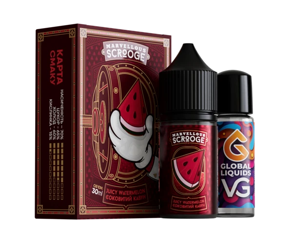 Набір Marvellous Scrooge Juicy Watermelon 30 мл (Кавун), самозаміс