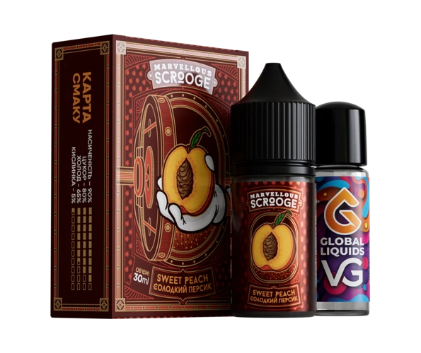 Набор Marvellous Scrooge Sweet Peach30 мл (Персик), самозамес