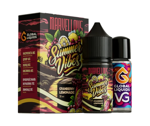 Набір Marvellous Summer Vibes Cranberry Lemonade 30 мл (Лимонад із журавлини), самозаміс
