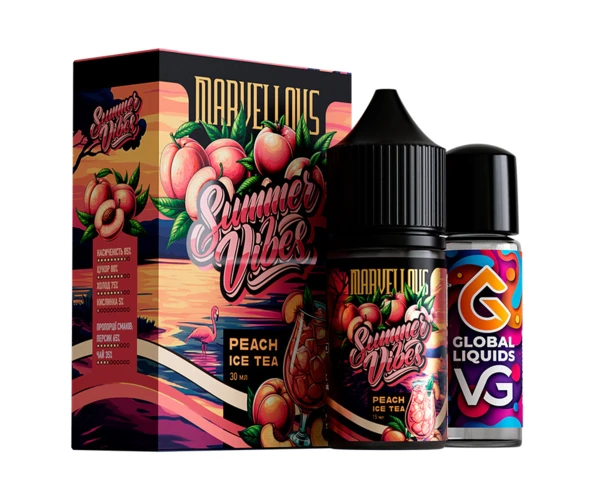 Набор Marvellous Summer Vibes Peach Ice Tea 30 мл (Персиковый холодный чай), самозамес