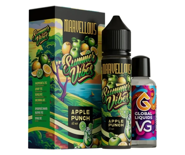 Набор Marvellous Summer Vibes Apple Punch 60 мл (Яблочный пунш), самозамес