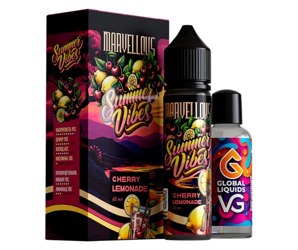 Набор Marvellous Summer Vibes Cherry Lemonade 60 мл (Вишневый лимонад), самозамес