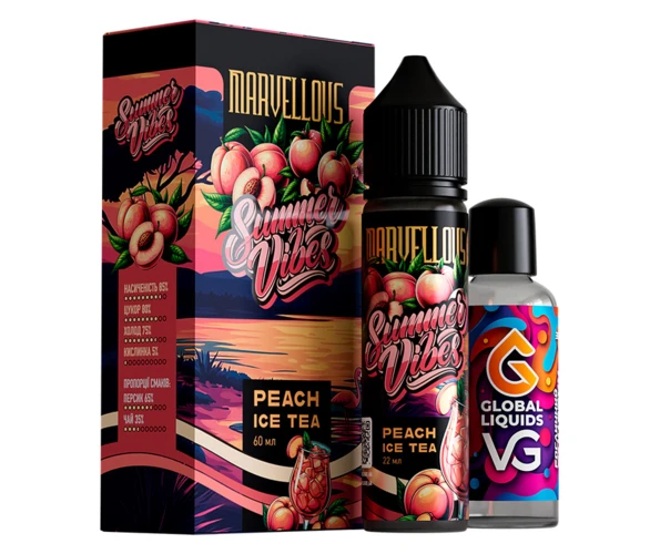 Набор Marvellous Summer Vibes Peach Ice Tea 60 мл (Персиковый холодный чай), самозамес