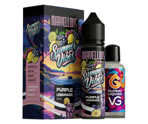 Набор Marvellous Summer Vibes Purple Lemonade 60 мл (Ягодный лимонад), самозамес
