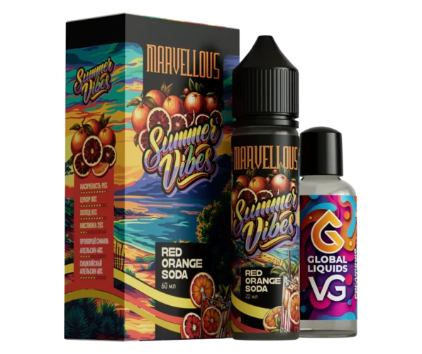 Набір Marvellous Summer Vibes Red Orange Soda 60 мл (Сицилійський апельсин), самозаміс