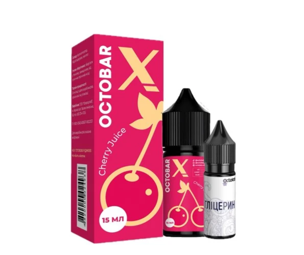 Набор OCTO BAR X Cherry Juice 50 мг 30 мл (Вишнёвый Сок), самозамес