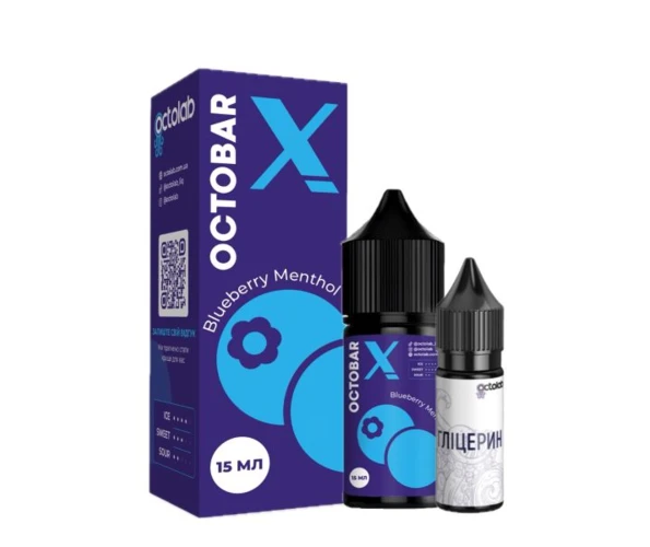 Набір OCTO BAR X Blueberry Menthol 50 мг 30 мл самозаміс