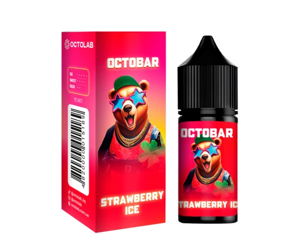 Набір OCTO BAR Strawberry Ice 30 мл (Полуниця з льодом), самозаміс