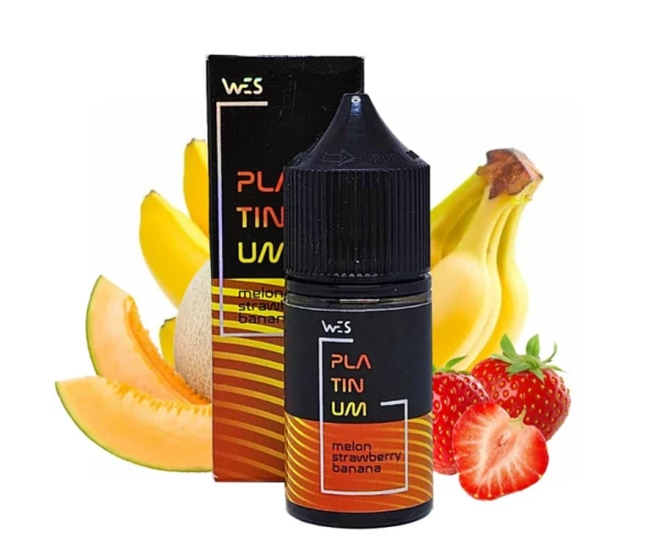 Набор WES Platinum Melon Strawberry Banana 30 мл (Дыня + Клубника + Банан), самозамес