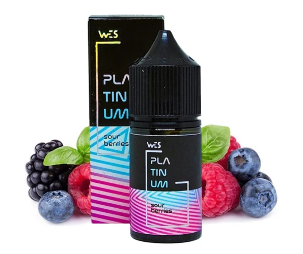 Набор WES Platinum Raspberry Banana Lemon 30 мл (Малина + Банан + Лимон), самозамес