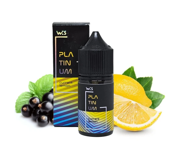 Набор WES Platinum Currant Lemon 30 мл (Смородина + Лимон), самозамес