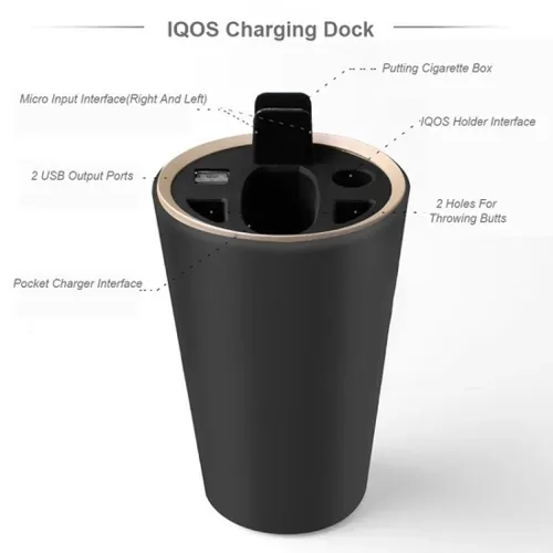 Зарядное устройство пепельница для IQOS 2.4 (АЗУ) 2 в 1 - Фото 2