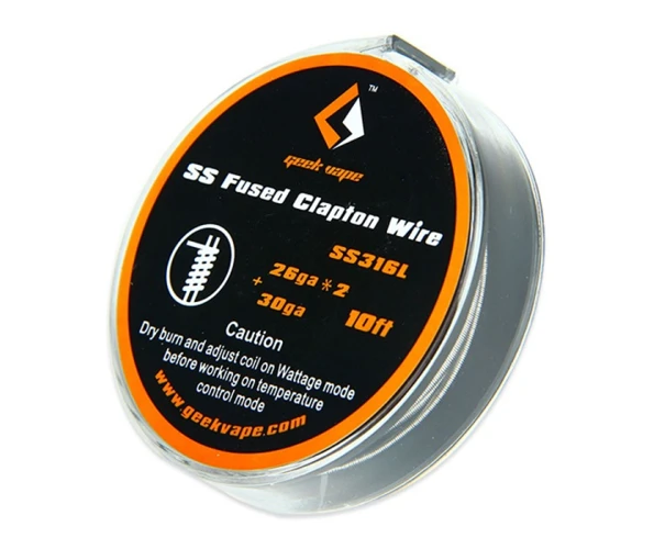 Проволока 3m GeekVape SS Fused Clapton Wire  SS316L (28GA*2+30GA) 10ft